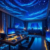 Resim 1 YETHKE Yansıtma Işığı, USB ile Çalışan LED Nebula Etkisi Aydınlatma Cihazı, Uzaktan Kumanda ile, Yatak Odası için Uygun, Galaksi Yansıtıcısı, Gece Aydınlatma Yansıtıcısı, Partiler, Doğum Günü Partileri ve Yatak Odası Ev Dekoru için Mükemmel 