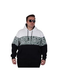 Resim Starbattal Büyük Beden Kapüşonlu 3ip Sweat Transforming 25713 Ekru Ekru 