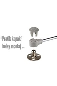 Resim Std Beymes Dolap Kapak Gazlı Amortisörü Pistonu Kapak Hidroligi 4 adet gri (27 CM 100N) gri 