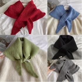 Resim 2025 Yeni Kadın Korean Eşarp - Şık Düz Renk Üçgen Şal, Kalın Sıcak Kışlık Yelek Yakalı Boyun Eşarpı, Kadınlar için Moda Şal, Güç Gerektirmez, Elde Yıkama veya Kuru Temizleme, Açık Hava Aktiviteleri için Mükemmel, Kışlık Eşarp | Şık Şal | Te 