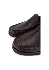 Resim Tamer Tanca Erkek Hakiki Deri Kahverengi Loafer Ayakkabı 886 2791 Erk Ayk Sk25-26 Kahve Fltr Kahverengi 