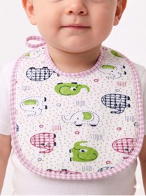 Resim Masal Dünyası Bursa Fil Desenli Sıvı Geçirmez Bebek Mama Önlüğü 5 Renk Unisex 