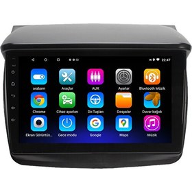 Resim Myway Mitsubishi L200 Android 12 Kablosuz Carplay Navigasyon Multimedya Ekran Teyp - MY-0609W-MİTSUBİSHİ L200 