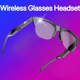 Resim Aktif Gürültü Engelleme Özellikli Kablosuz Akıllı Gözlük Kulaklık, Dokunmatik Kontrol ve Eller Serbest Arama - Açık Kulaklı Kablosuz Kulak İçi Kulaklık, Tip-C Şarj, Oyunlar için Hafif Tasarım, Sürüş, Aktiviteler, Kablosuz Kulaklık, Modern Aksesuar, Şık Bitiş 