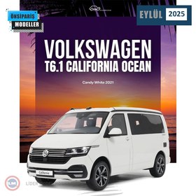 Resim 1:18 2021 Volkswagen T6 California Ocean Candy White 