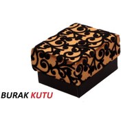 Resim BURAKKUTU Karton Yüzük/küpe Kutusu Sarı Siyah Desenli 25'li Pakettir 