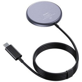 Resim Benks W06 MagSafe Wireless Şarj Aygıtı 15W Kablosuz Şarj Aleti Mıknatıslı Şarj Cihazı ZORE-220010 Siyah 