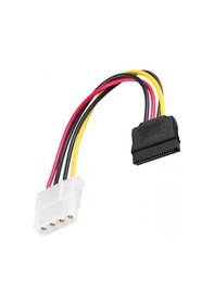 Resim 30 cm 4 pin molex dişi to 15 pin dişi sata power kablo 