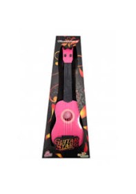 Resim Renkli Oyuncak Gitar 44 Cm Pembe 