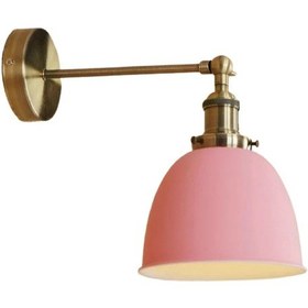Resim Mylights Retro Rustik Mafsalı Aplik Duvar Lambası Pembe Başlı Diğer 