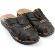 Resim Gezer 09878 Rahat 4 Nokta Taban Kapalı Erkek Terlik Sandalet Siyah 