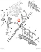 Resim PEUGEOT 206 1,4 HDI 4.ENJEKTÖR BORUSU (ORJİNAL) 