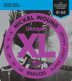 Resim D'Addario ESXL120 XL Nickel Elektro Gitar Teli - Super Light (9-42) 