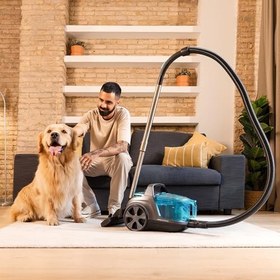 Resim Cecotec Conga Rockstar Cyclonic XL ProAnimal kablolu elektrikli süpürge, torbasız, 900 W ve 20 kPa, torbasız, 2,8 l kapasite, çift HEPA filtre, metal boru, hayvan aksesuarları 