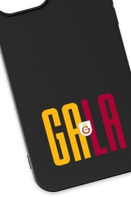 Resim Galatasaray GALA Siyah Silikon Telefon Kılıfı - iPhone 13 Pro 
