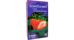 Resim Love Guard Exotic ( Çilek Kokulu) Prezervatif 