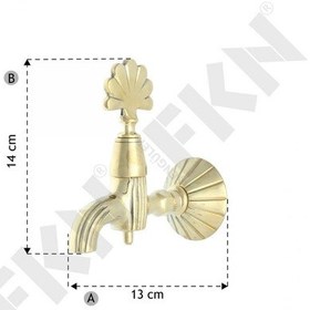 Resim Fkn Lüx Tavroz Sarı Osmanlı Musluk 