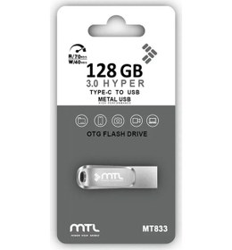 Resim 128 Gb Type-c Usb Flash Bellek Otg 3.0 Hızlı Okuma Metal Kasa Telefon Tablet Uyumlu 