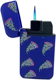 Resim Zengaz Cool Tasarım Jet Alev Çakmak - Blue Pizza 