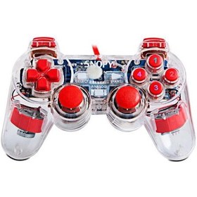 Resim Snopy SG-502J Usb Double Shock Şeffaf Joypad ps3 usb-pc-ps3 