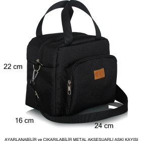 Resim Dys Case 10 Lt Yemek Taşıma Çantası Sıcak ve Soğuk Termal Termos Çanta Kamp Piknik Soğutucu Buzluk Çanta 