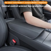 Resim 2025 için for TESLA Model Y Juniper/Model 3 Highland Orta Kontrol Kolu Yastık Kutusu Koruyucu Kapak 