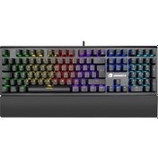 Resim GameBooster GB-G908 Bolt Rainbow Blue Switch Mekanik Oyuncu Klavyesi 