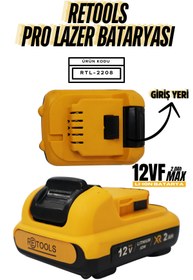 Resim RETOOLS PRO LAZER BATARYASI 21V/2.0AH 