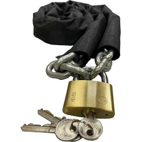 Resim Baran Yapı Market Kesilmez Motorsiklet Güvenlik Zincir Kilidi 8 mm - Yale Kilit 