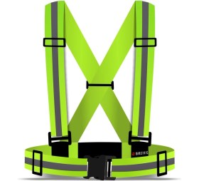 Resim Barsivic Motorsiklet, Scooter ve Bisiklet Için Reflektörlü Ikaz Yeleği 