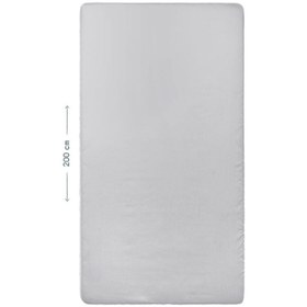 Resim Gri %100 Organik Pamuk Çocuk Lastikli Çarşaf 100 x 200 cm 