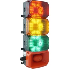 Resim Mesan 3 Kat Küp LED Multifonksiyon 43 Ses Siren MS 224 110-220VAC 