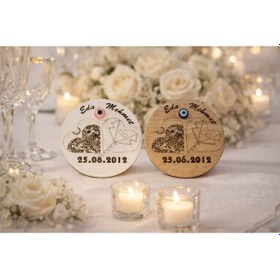 Resim Magnet Kişiye Özel Düğün Nişan Söz Kına İçin No8 