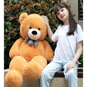Resim Sole 100 cm Peluş Ayı -Sevdiklerinize Özel Hediyelik Peluş Ayıcık, 