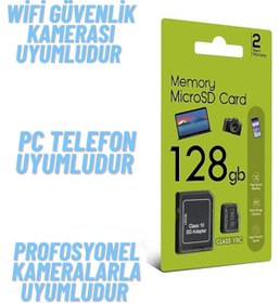 Resim ATAsoft ELEKTRONİK Since 2021 128 Gb Hafıza Kartı Adaptör Dahil Araç Kameraları Ve Kameralar Için Uyumlu Sd Kart 