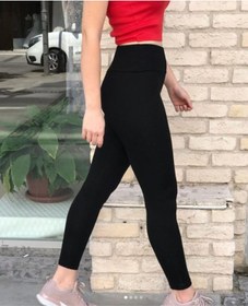 Resim X-Trend Kadın Siyah Beli Korsajlı Çelik Örme Taytsiyah M Siyah 