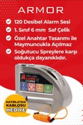 Resim Armor 606mva 6 Mm 120 Desibel Motosiklet Alarmlı Disk Kilidi 