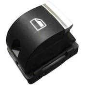 Resim Genel Markalar Audi A3 Cam Açma Düğmesi Anahtarı Tekli Kromlu 2004--2012 