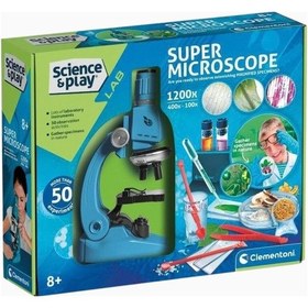 Resim Clementoni Super Microscope 3 Eğitici Mikroskop Deney Seti 