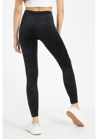 Resim Fmn Collection Fransız Kışlık Kadife Yüksek Bel Toparlayıcı Taytsiyahs Siyah 