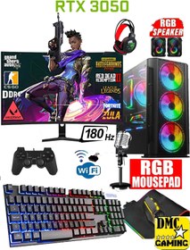 Resim DMC N273 (PUBG,GTA 5) Ryzen 5 3600 64GB 1TB M.2 SSD RTX3050 23.8" 165Hz Oyuncu Masaüstü Bilgisayar 