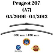 Resim Peugeot 207 A7 2006 2007 2008 2009 2010 2011 2012 Uyumlu Ön Cam Silecek Süpürgesi Takımı 650/430mm Silbak 