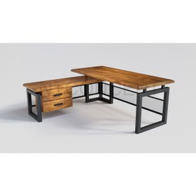 Resim NT Concept Ntconcept Liva Masif Ahşap Ofis Takımı(140cm'lik Takım) 