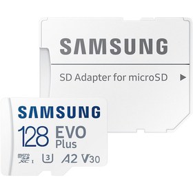 Resim Samsung Evo Plus MB-MC128SA/TR 128 GB Micro SD Hafıza Kartı 