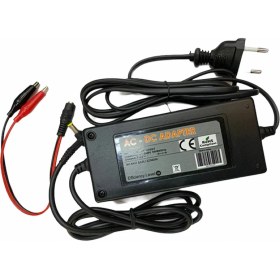 Resim Ata Elektronik 6 Volt Aküler Için 7.2 Volt Özel Akü Şarj Cihazı Krokodil Kablolu Kesicili 