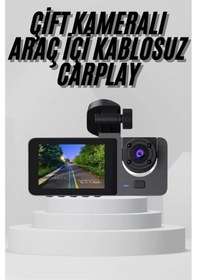 Resim Yol Kayıt Araç Kamerası Hd Dvr 3 Kameralı 2.0in Ekranlı Ön İç Arka 