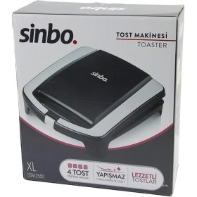 Resim Xl Elektrikli Tost Makinesi 4 Tost Yapışmaz Yüzey 1500W SSM-2550 (4887) 