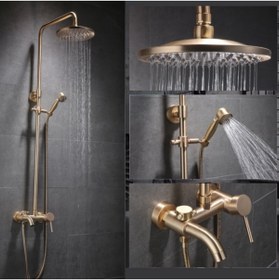 Resim OEM Banyo Bataryası Duş Seti Mat Gold Özel Seri Yeni Model 7 Yıl Garantili Ithal 