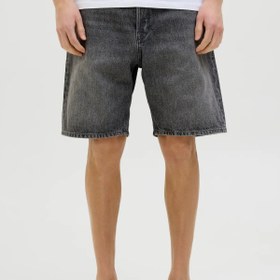 Resim Jack & Jones Erkek Jjıtony Rahat Kesim Jean Şort 12269533 Siyah 