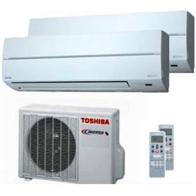 Resim Toshiba RAS-2M18U2AVG-TR 1 Dış + 2 İç Ünite M10 + M10 Duvar Tipi Multi Inverter Klima 